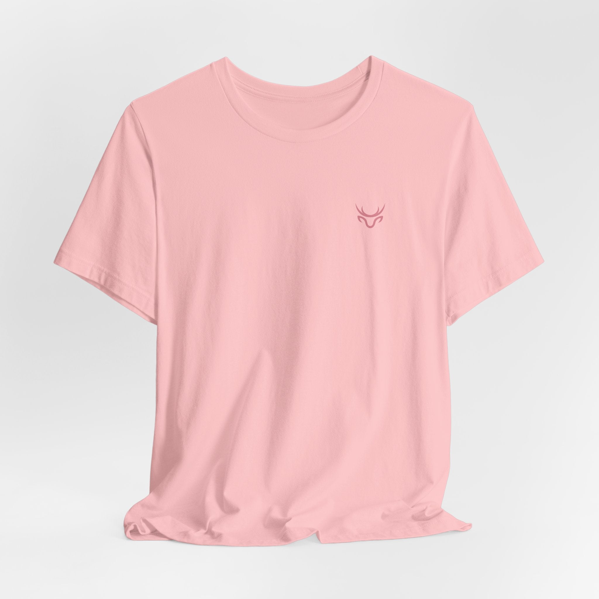 Bow Back Tee — Pink Vintage Ribbon "PRAERIE" Graphic T-Shirt