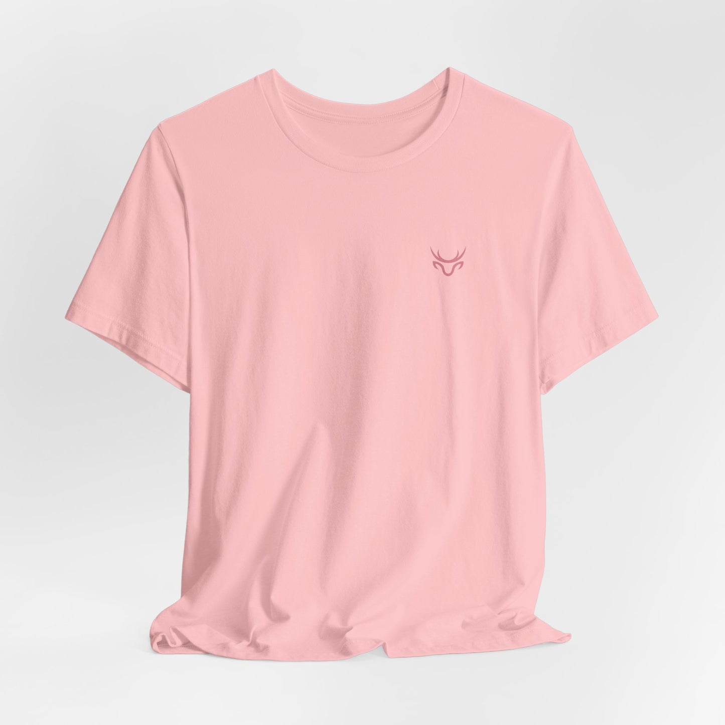 Bow Back Tee — Pink Vintage Ribbon "PRAERIE" Graphic T-Shirt