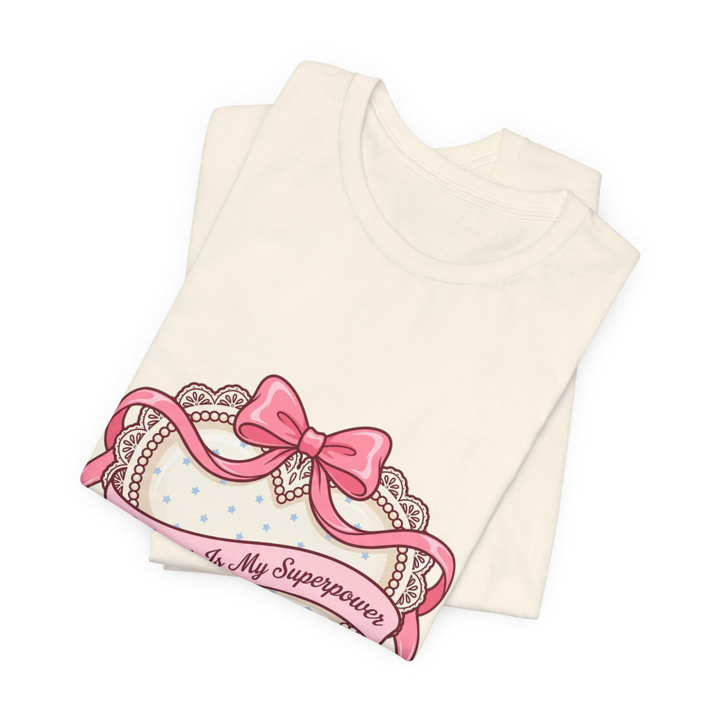 Affairs Is My Superpower Tee | coquette, pastel bowcore t-shirt