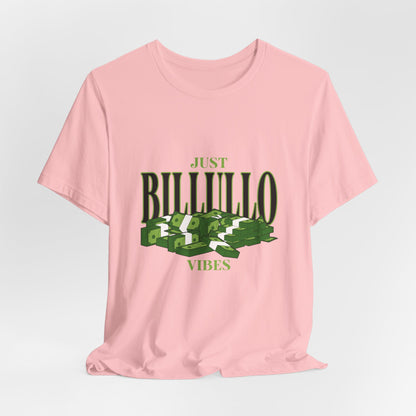 Just Billullo Vibes Tee — Green Camo Money Graphic T-Shirt