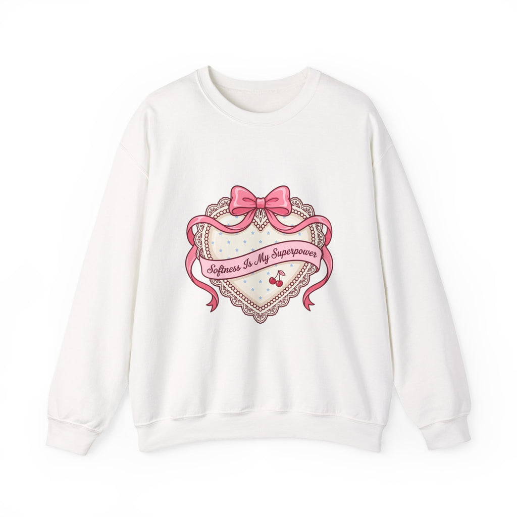 Selflove Heart Ribbon Sweatshirt | Coquette, bowcore, pastel