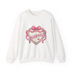 Selflove Heart Ribbon Sweatshirt | Coquette, bowcore, pastel