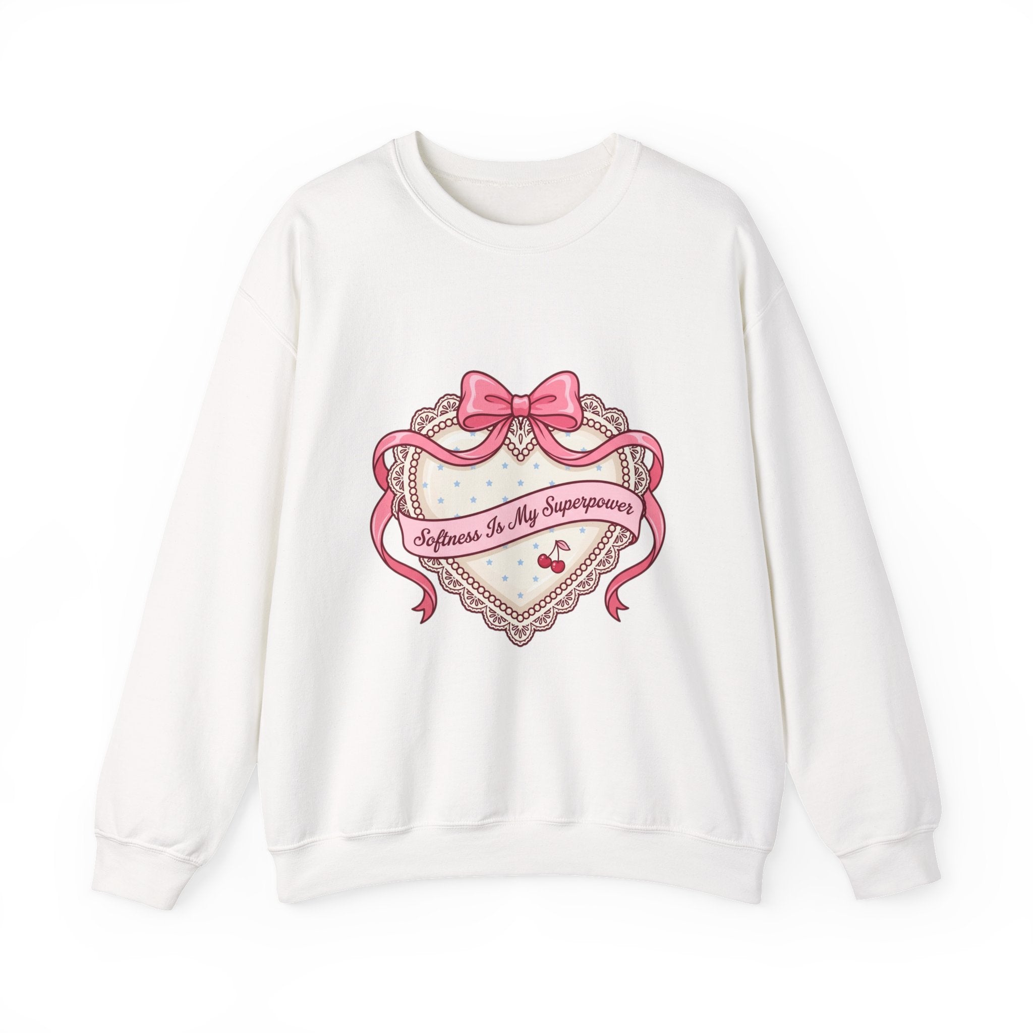 Selflove Heart Ribbon Sweatshirt | Coquette, bowcore, pastel
