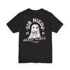 Good Vibes Ghost Tee – "Sin Miedo" Cute Pastel Graphic T-Shirt