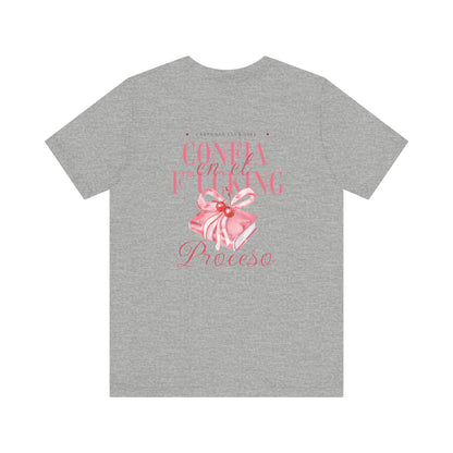 Confía F*cking Proceso Pink Ribbon T-Shirt — Spanish Motivational Graphic Tee