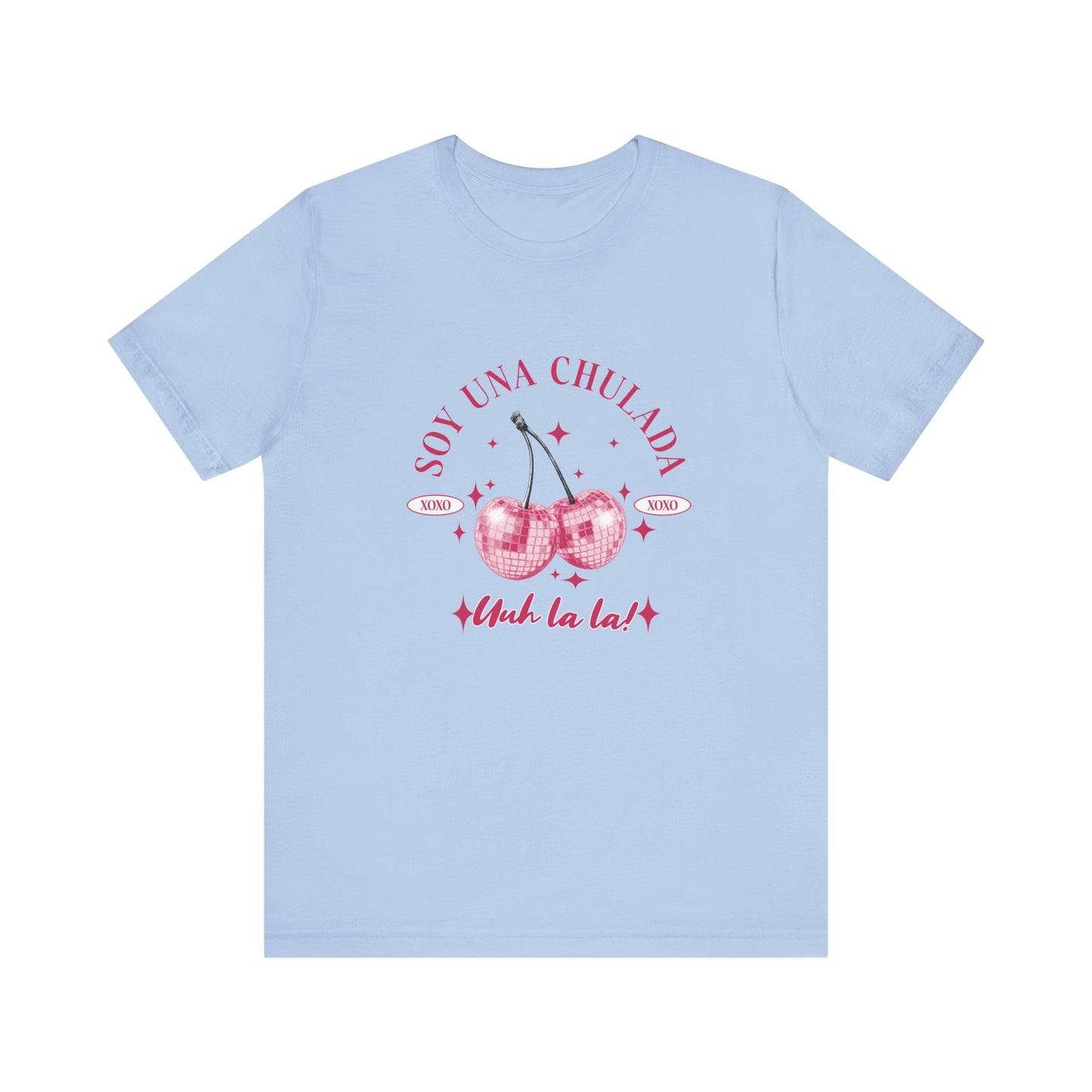 Soy Una Chulada Cherry Tee — Sparkling Pink Disco Cherries "Uh La La" T‑Shirt