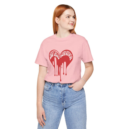 Bleeding Heart “Girls Lived Survivor” T-Shirt