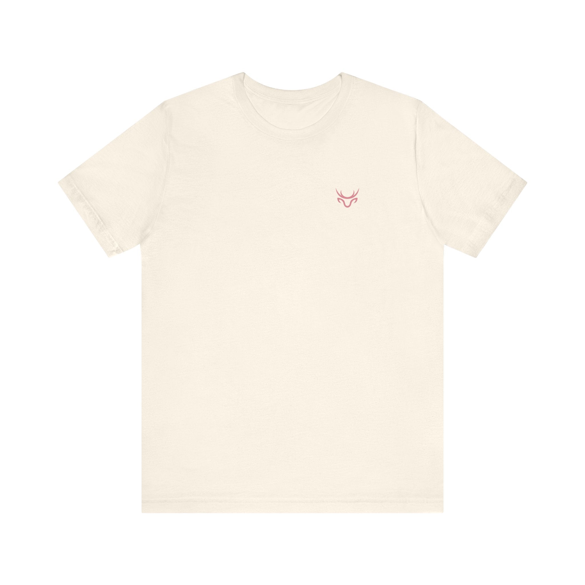 Bow Back Tee — Pink Vintage Ribbon "PRAERIE" Graphic T-Shirt