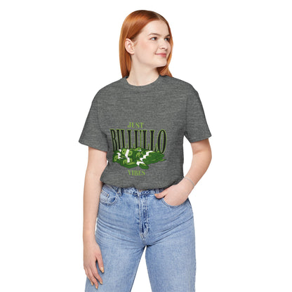 Just Billullo Vibes Tee — Green Camo Money Graphic T-Shirt