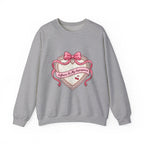 Selflove Heart Ribbon Sweatshirt | Coquette, bowcore, pastel