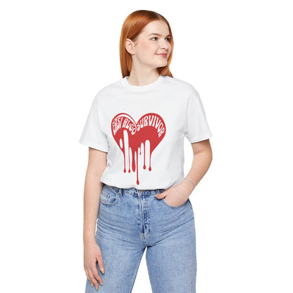 Bleeding Heart “Girls Lived Survivor” T-Shirt