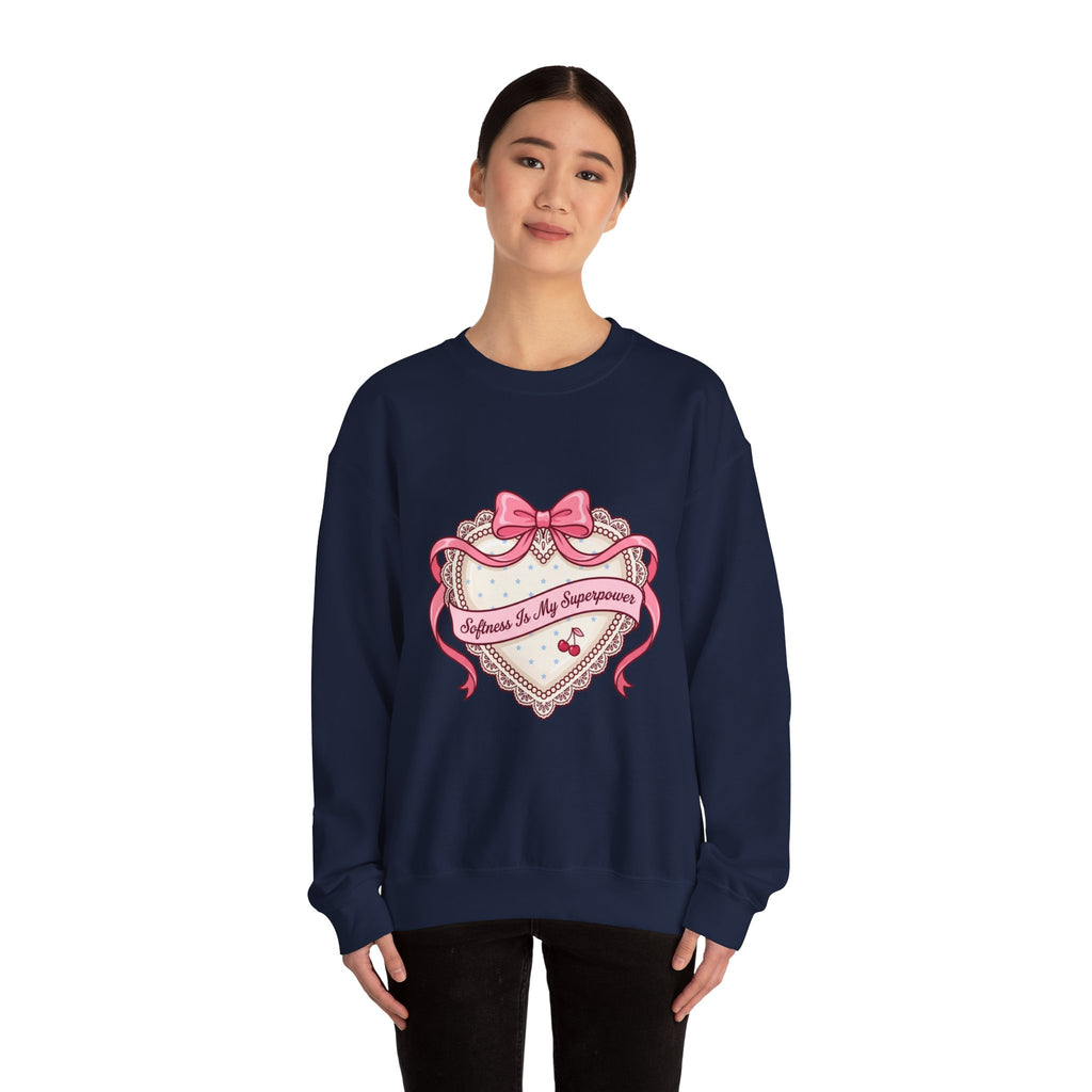 Selflove Heart Ribbon Sweatshirt | Coquette, bowcore, pastel