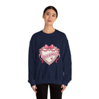 Selflove Heart Ribbon Sweatshirt | Coquette, bowcore, pastel
