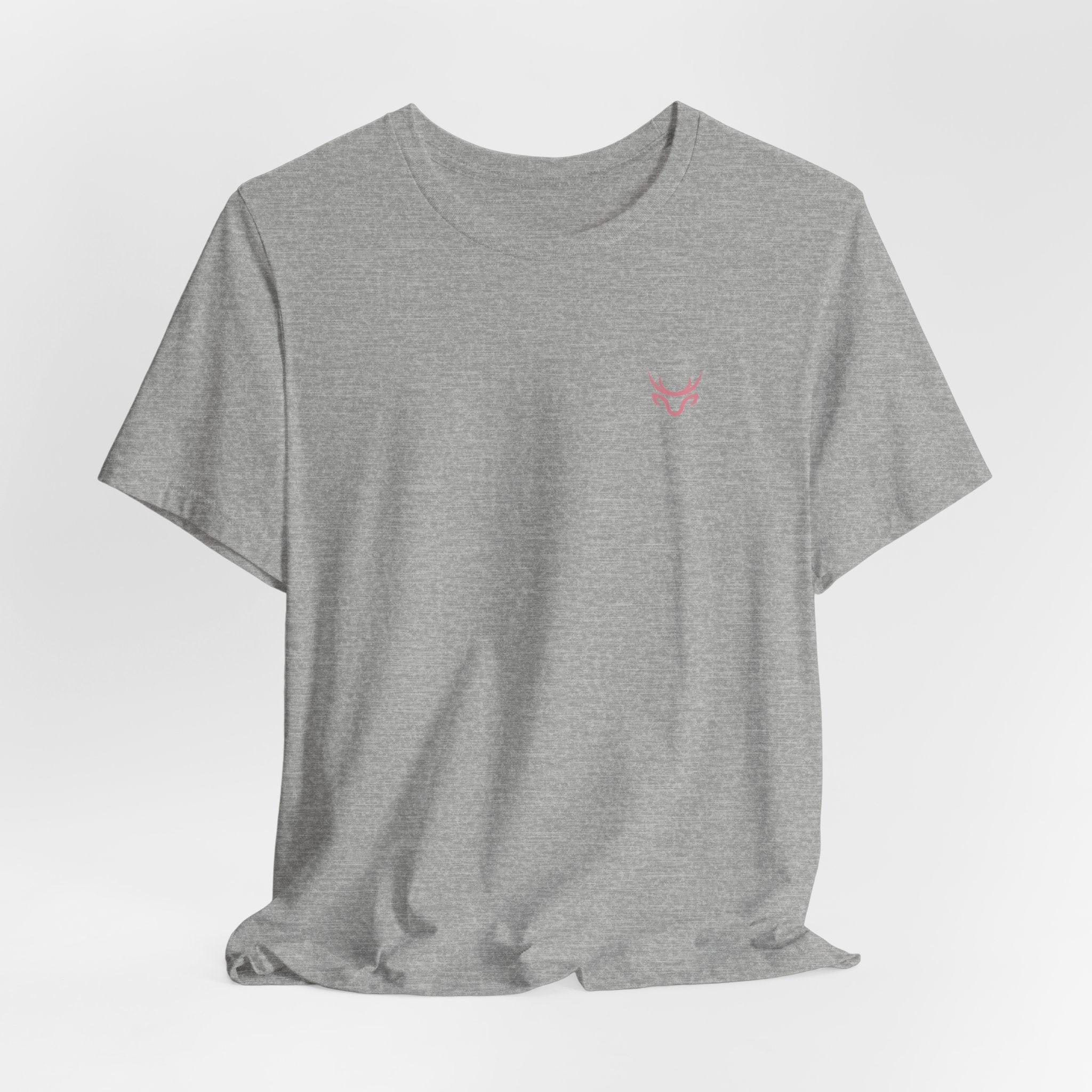 Bow Back Tee — Pink Vintage Ribbon "PRAERIE" Graphic T-Shirt