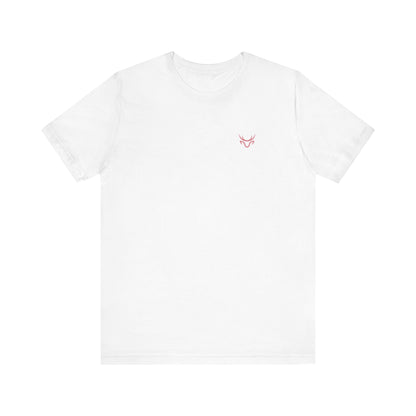 Bow Back Tee — Pink Vintage Ribbon "PRAERIE" Graphic T-Shirt