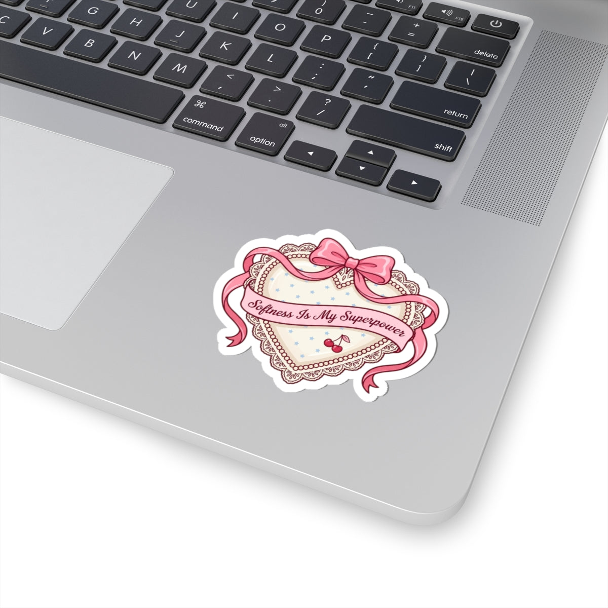 Softness Is My Superpower Sticker | Coquette, pastel bowcore
