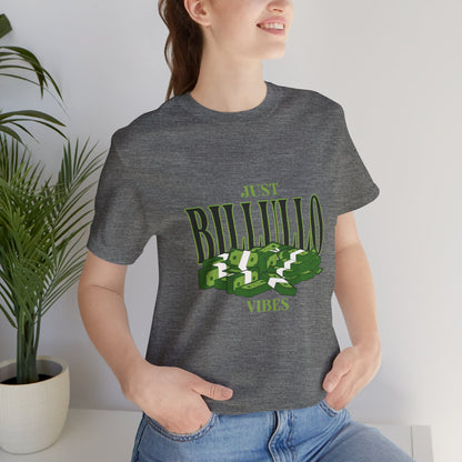 Just Billullo Vibes Tee — Green Camo Money Graphic T-Shirt