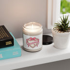Dainty Ribbon Heart Soy Candle, Coquette Pastel, Bowcore Candle