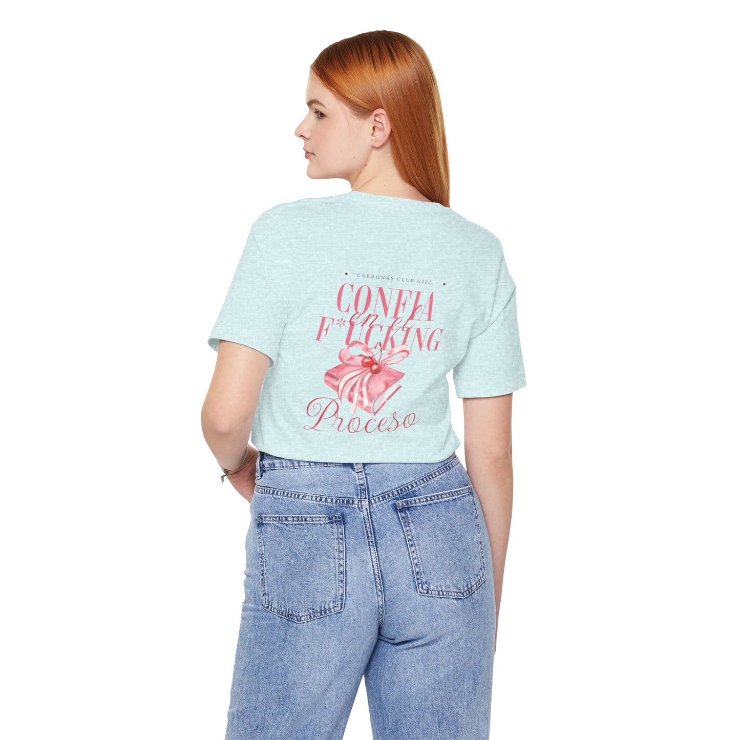 Confía F*cking Proceso Pink Ribbon T-Shirt — Spanish Motivational Graphic Tee