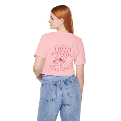 Confía F*cking Proceso Pink Ribbon T-Shirt — Spanish Motivational Graphic Tee