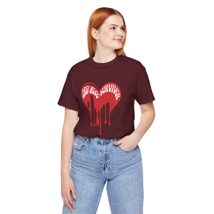 Bleeding Heart “Girls Lived Survivor” T-Shirt