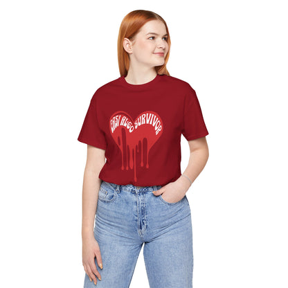 Bleeding Heart “Girls Lived Survivor” T-Shirt