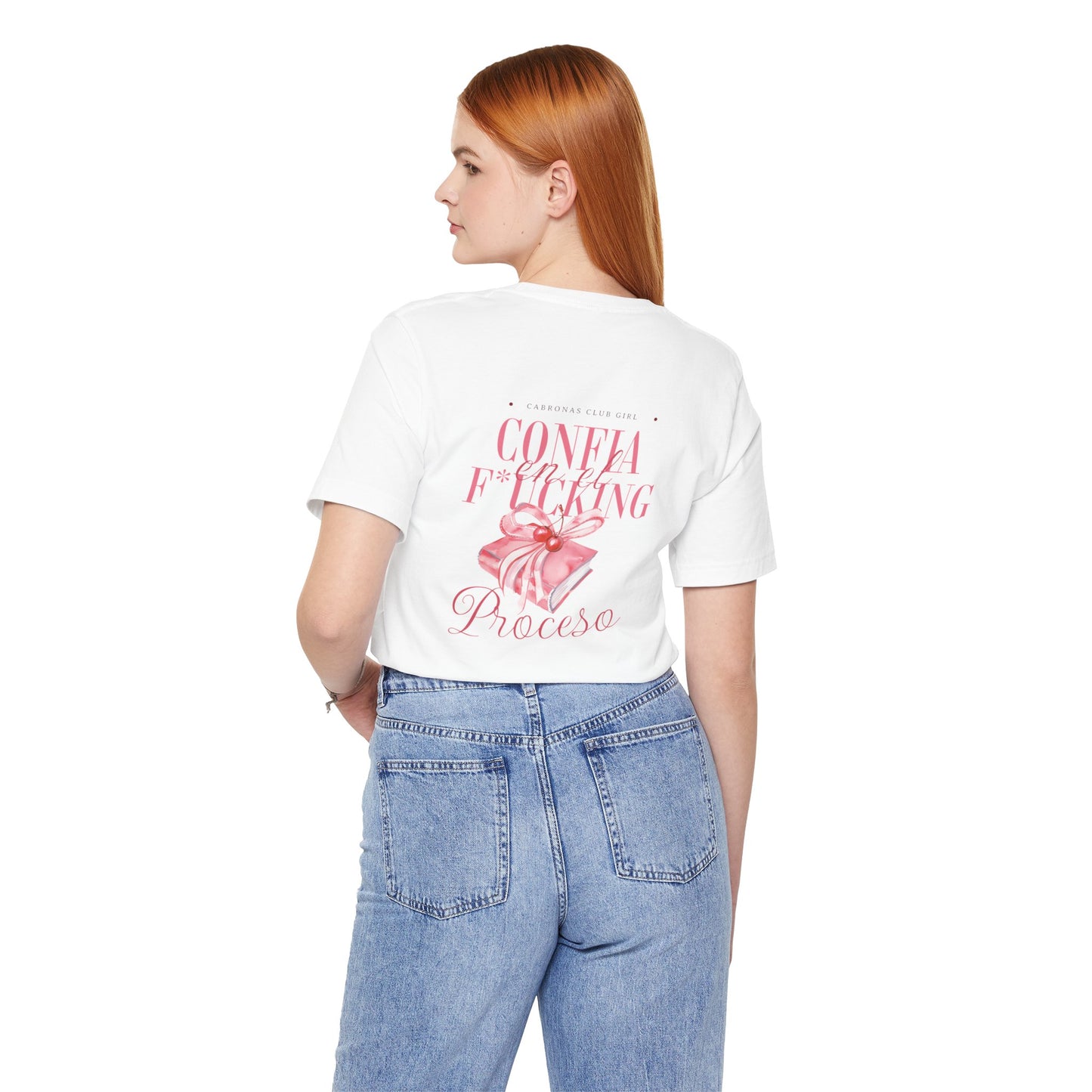 Confía F*cking Proceso Pink Ribbon T-Shirt — Spanish Motivational Graphic Tee