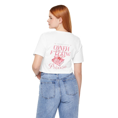 Confía F*cking Proceso Pink Ribbon T-Shirt — Spanish Motivational Graphic Tee