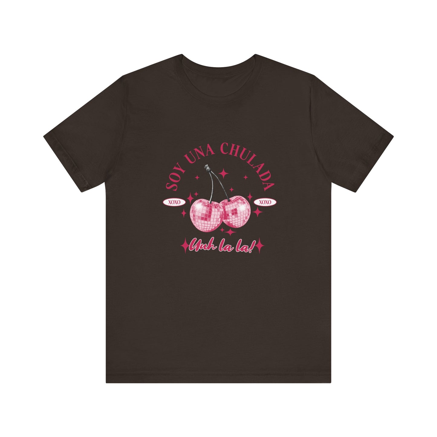 Soy Una Chulada Cherry Tee — Sparkling Pink Disco Cherries "Uh La La" T‑Shirt