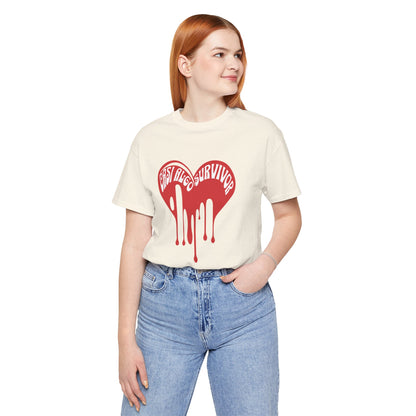 Bleeding Heart “Girls Lived Survivor” T-Shirt