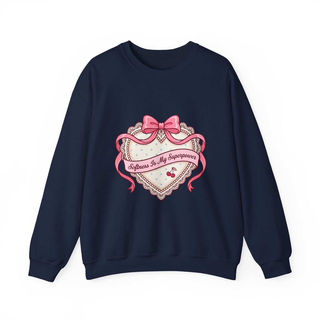 Selflove Heart Ribbon Sweatshirt | Coquette, bowcore, pastel
