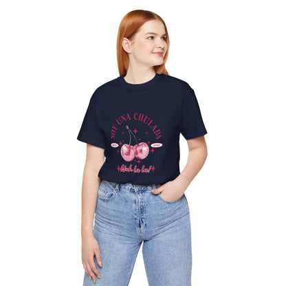 Soy Una Chulada Cherry Tee — Sparkling Pink Disco Cherries "Uh La La" T‑Shirt