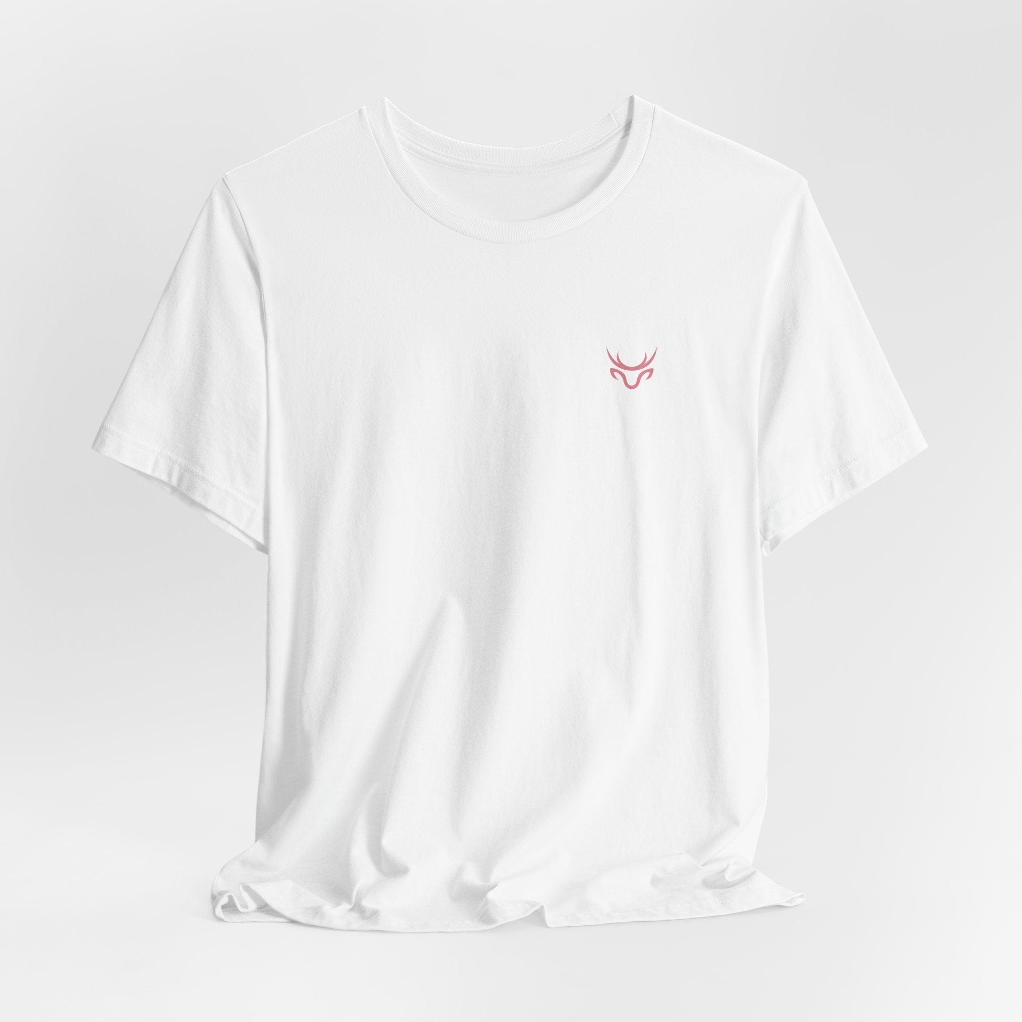 Bow Back Tee — Pink Vintage Ribbon "PRAERIE" Graphic T-Shirt