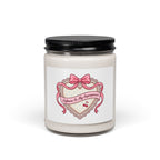 Dainty Ribbon Heart Soy Candle, Coquette Pastel, Bowcore Candle