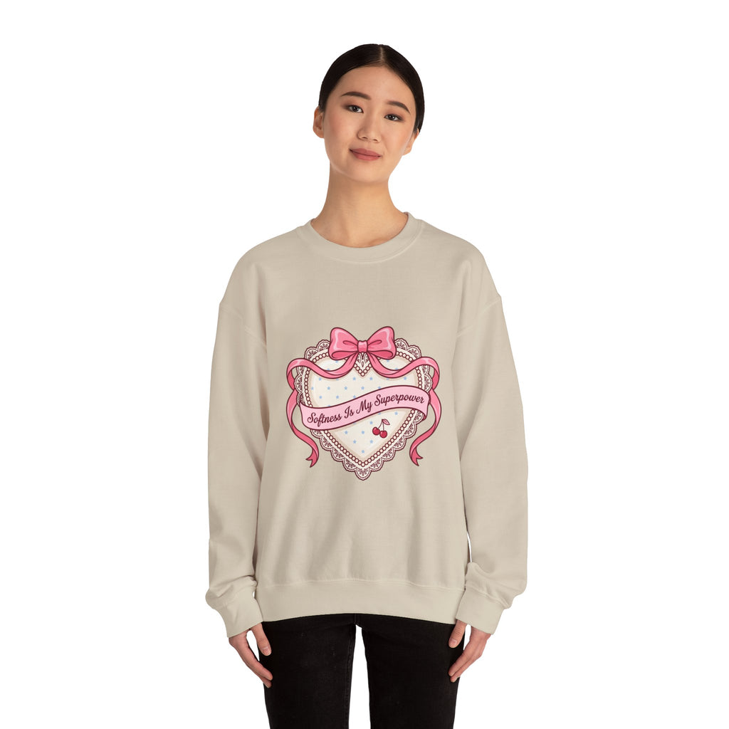 Selflove Heart Ribbon Sweatshirt | Coquette, bowcore, pastel