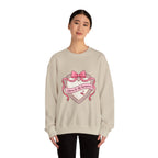 Selflove Heart Ribbon Sweatshirt | Coquette, bowcore, pastel