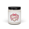 Dainty Ribbon Heart Soy Candle, Coquette Pastel, Bowcore Candle