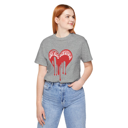 Bleeding Heart “Girls Lived Survivor” T-Shirt