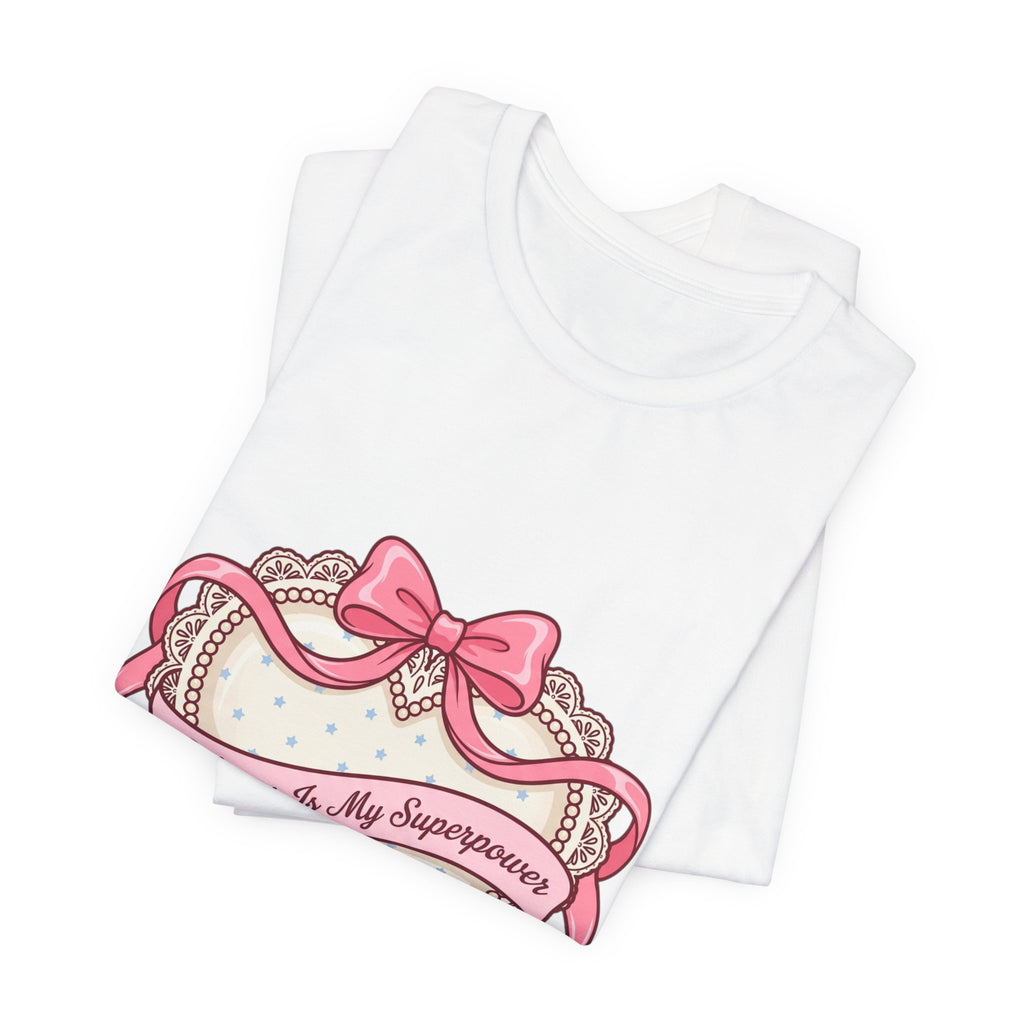 Affairs Is My Superpower Tee | coquette, pastel bowcore t-shirt