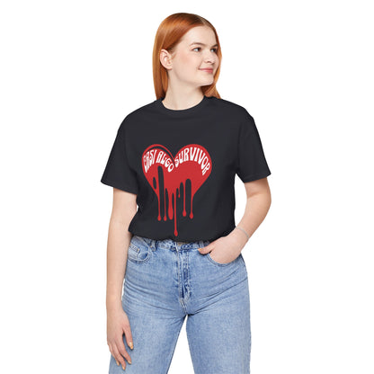 Bleeding Heart “Girls Lived Survivor” T-Shirt