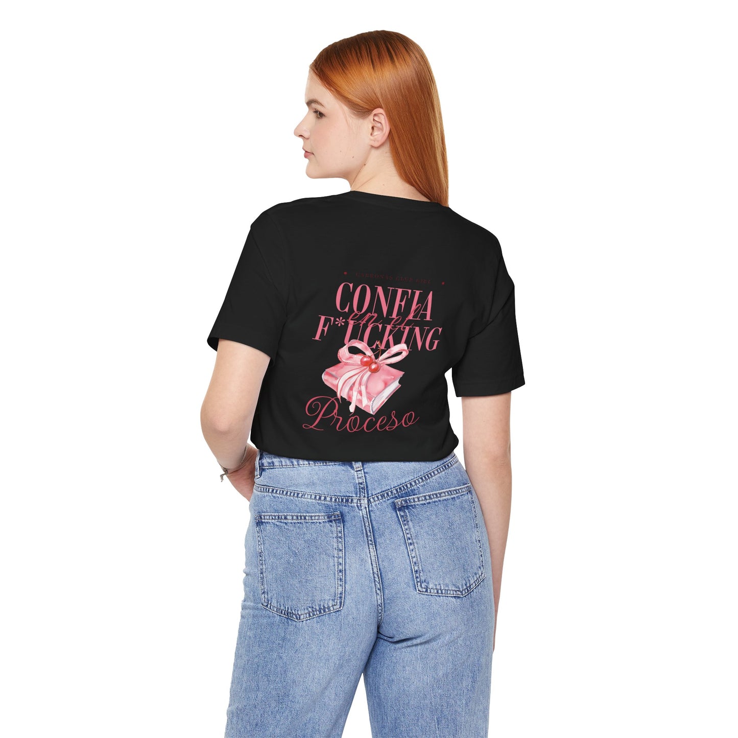 Confía F*cking Proceso Pink Ribbon T-Shirt — Spanish Motivational Graphic Tee