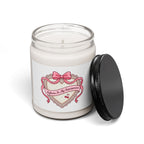 Dainty Ribbon Heart Soy Candle, Coquette Pastel, Bowcore Candle