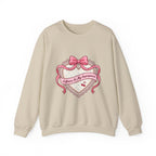 Selflove Heart Ribbon Sweatshirt | Coquette, bowcore, pastel