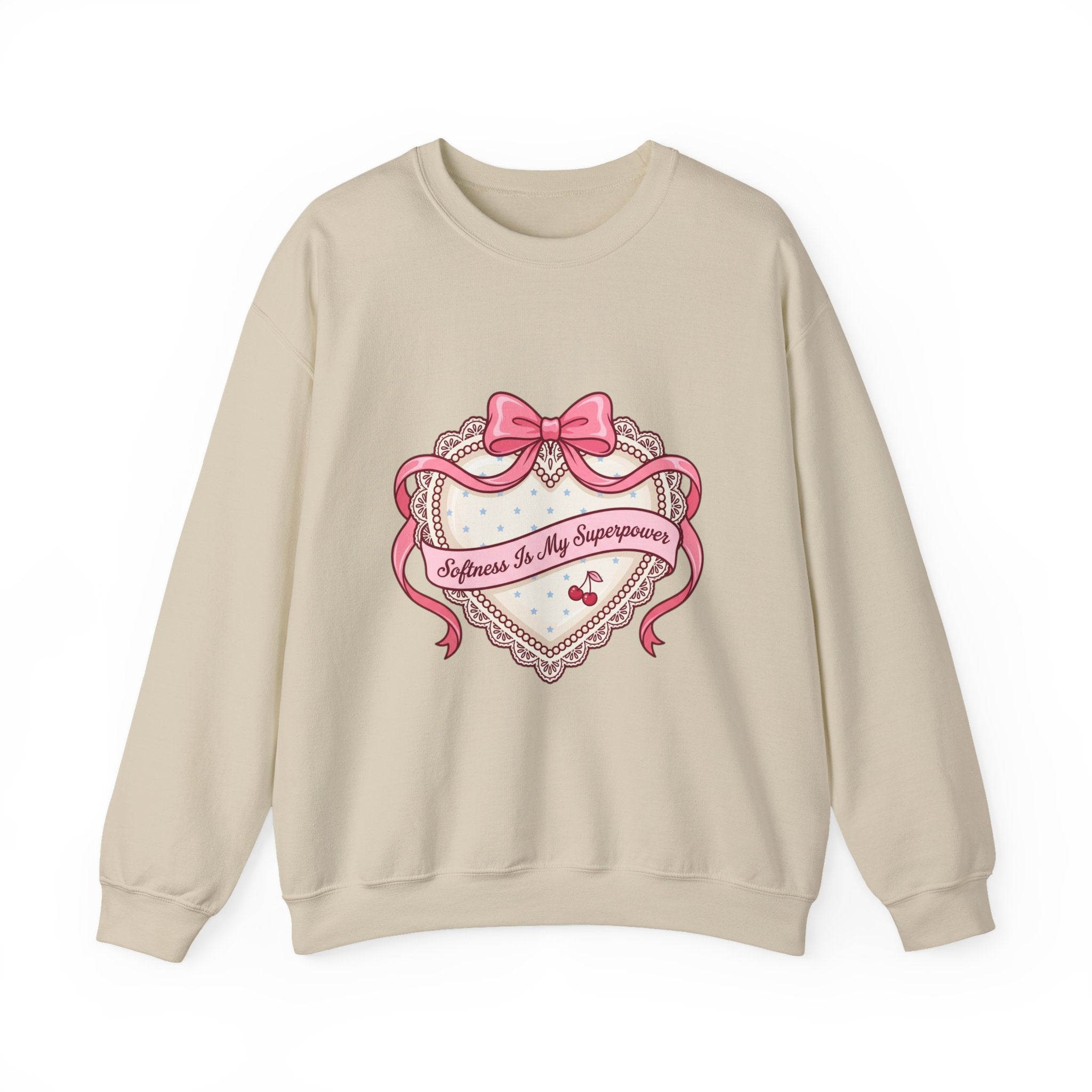 Selflove Heart Ribbon Sweatshirt | Coquette, bowcore, pastel