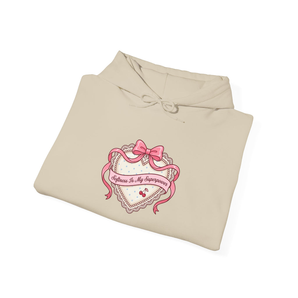 Dainty Ribbon Heart Hoodie | Coquette, pastel bowcore sweatshirt