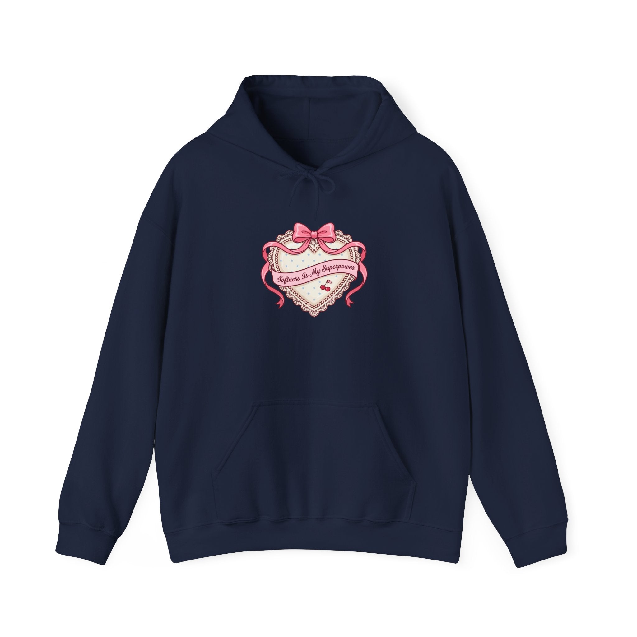 Dainty Ribbon Heart Hoodie | Coquette, pastel bowcore sweatshirt