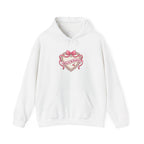 Dainty Ribbon Heart Hoodie | Coquette, pastel bowcore sweatshirt