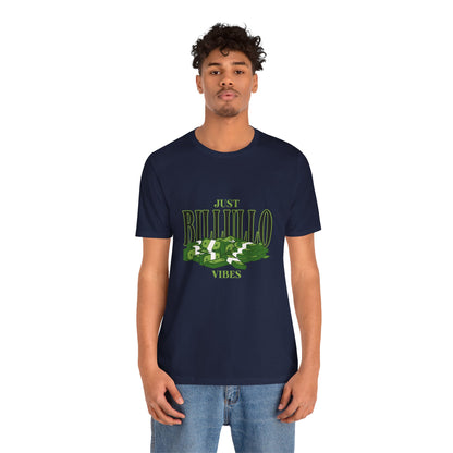 Just Billullo Vibes Tee — Green Camo Money Graphic T-Shirt